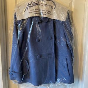 Talbots periwinkle blue wool peacoat. Size18w